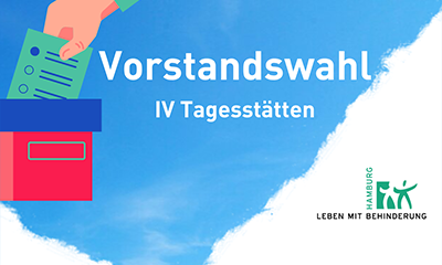Wahlzettel und Wahlkasten, Text "Vorstandswahl"